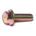 Midwest Fastener Grade 8, 3/8"-16 Flange Bolt, Zinc Yellow Steel, 1-1/4 in L, 50 PK 50332